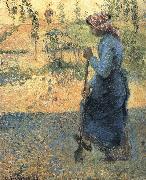 Camille Pissarro The woman excavator USA oil painting artist